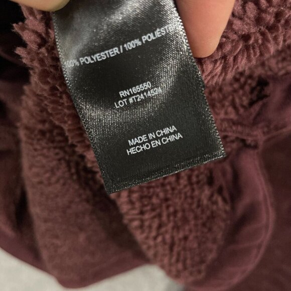 NEW 32 Degrees Heat Womens M Maroon 1/4 Zip Pullover Sweatshirt Polyester Fleece - Picture 5 of 10